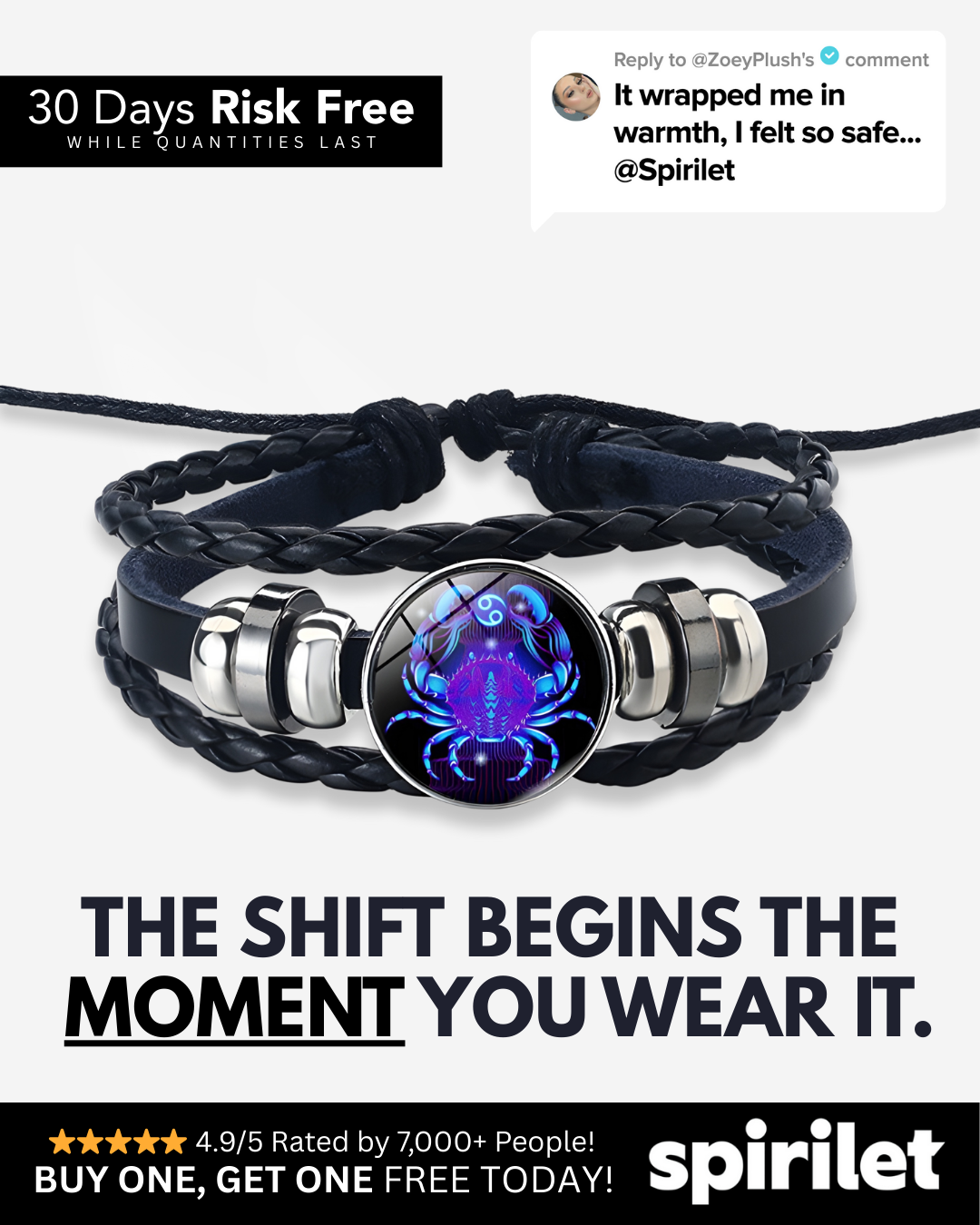 Cancer Spirit Bracelet